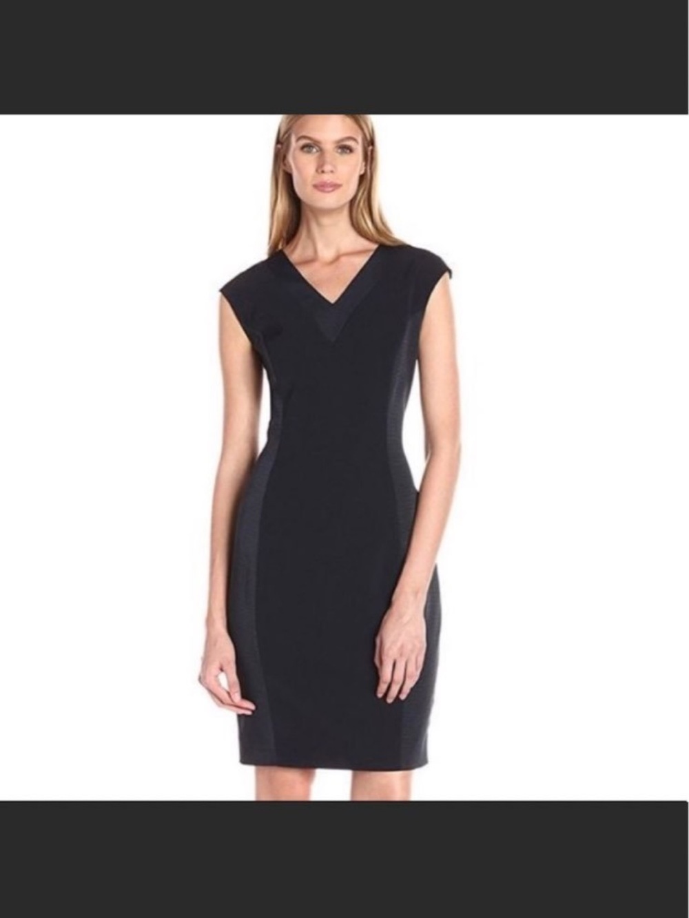 Ted Baker London Navy Zizid Midi Sheath Dress